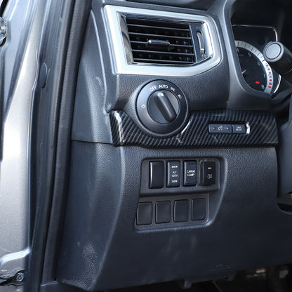 ABS Carbon fiber Dashboard Center Console Trim Cover for Nissan Titan 2016-24 US 14