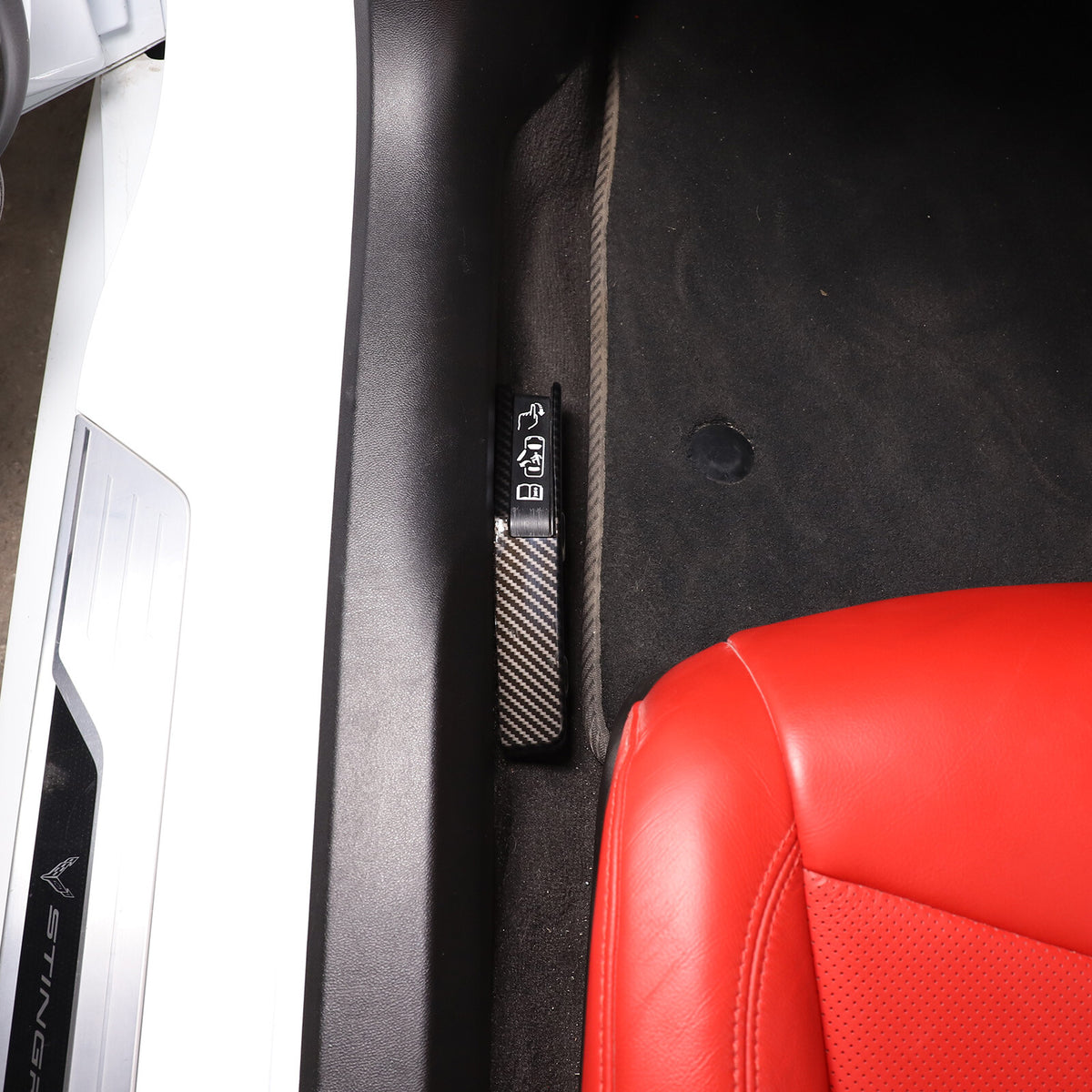 Carbon Fiber ABS Interior Full Decor Cover Trim Kit For Corvette C8 2020-2025 - Styles 31-35 11