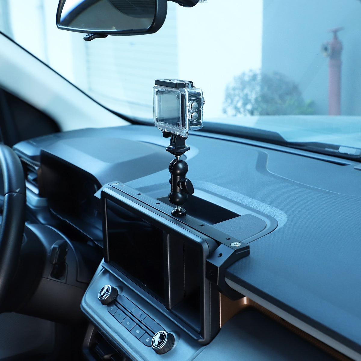Navigation Screen Rear Expansion Platform W Camera Mount For Ford Maverick 2022+ 13