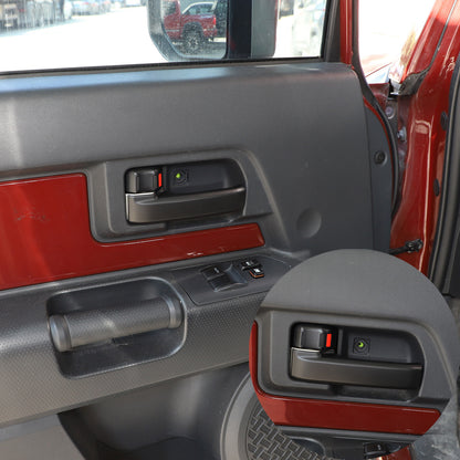 Matte Black ABS Interior Full Set Cover Trim Kit Set For FJ Cruiser 2007-2021 - Variants 1-5 22