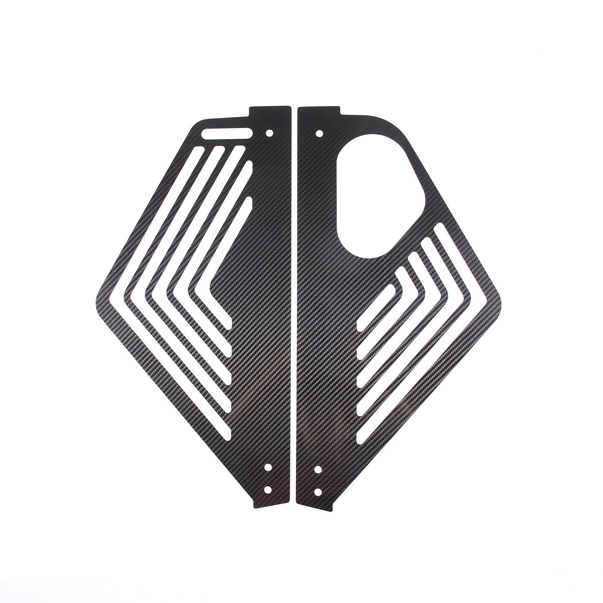 Gloss Real Carbon fiber Engine Bay Side Panel Cover Overlay For Corvette C8 20+ 14