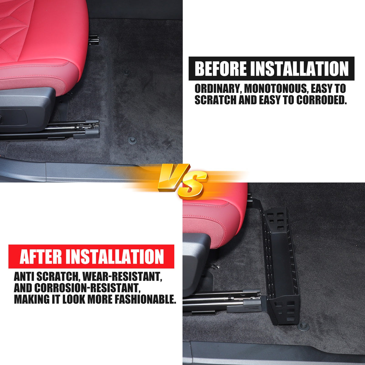 Alloy Under-Seat Storage Basket Box Tray For BMW X3 G45 2025+ 21