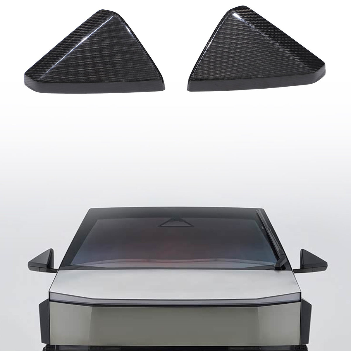 Real Dry Carbon Fiber Center Console Interior Trim For Tesla Cybertruck 2024+ 35