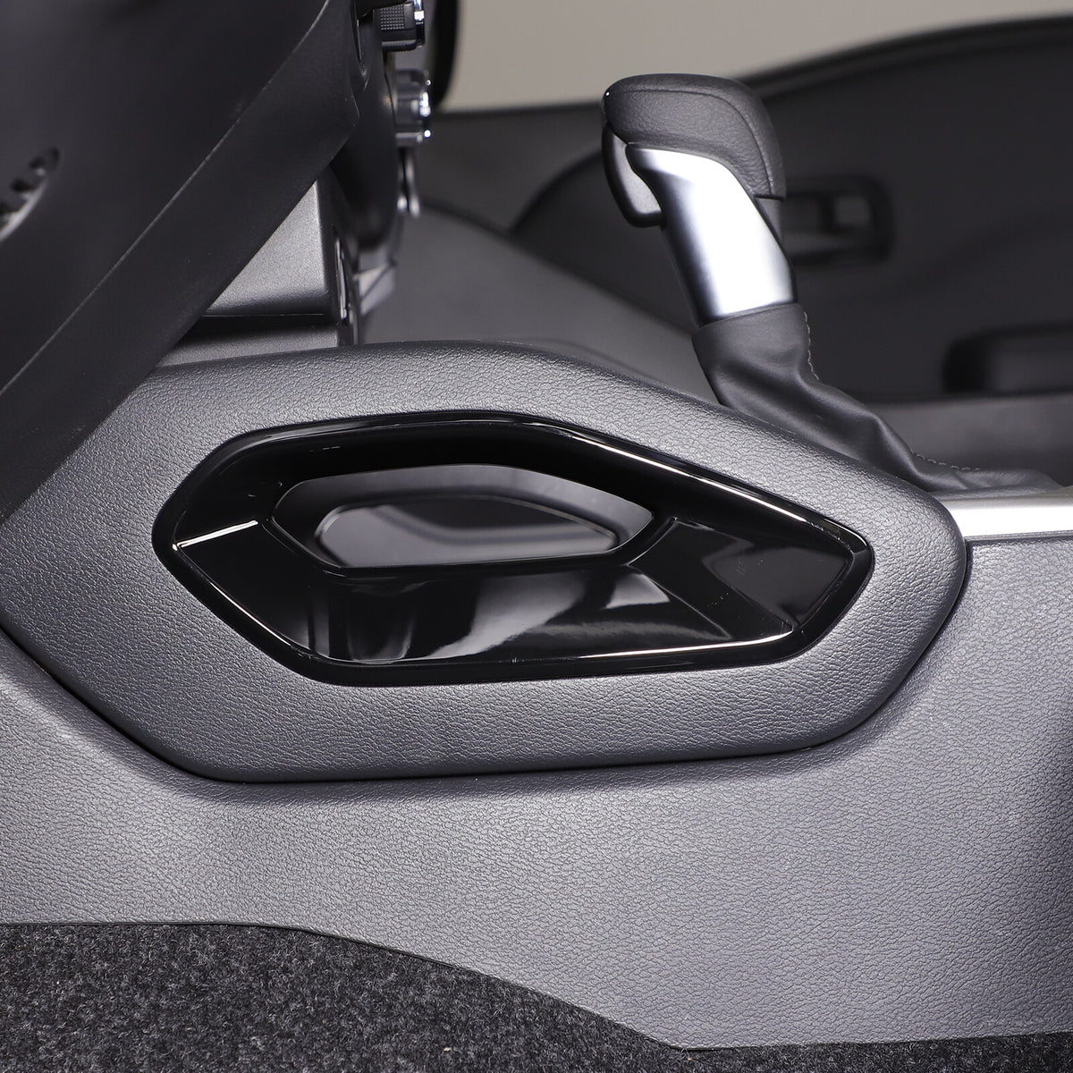 Glossy Black Center Console Side Armrest Frame Trim For Nissan Frontier 2022+ US 3