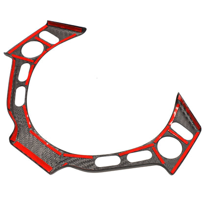 Matte Real Carbon Fiber Steering Wheel Button Trim For Nissan GTR R35 2008‑2016 11