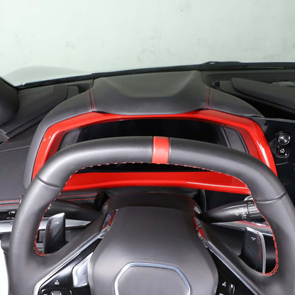 Red Full Interior Set Dash Panel Decor Cover Trim Kit For Corvette C8 2020-25 - Variants 16-20 30