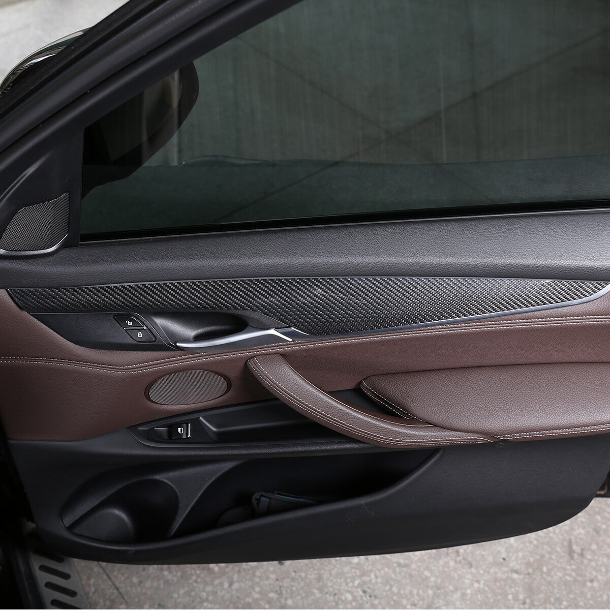 17PCS Real Dry Carbon Fiber Interior Trim Decor Cover For BMW X5 F15 2014-2018 65