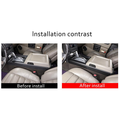 Matte Black Interior Gear Shift Panel Side Trim Cover For Hummer H2 2003-2007 4