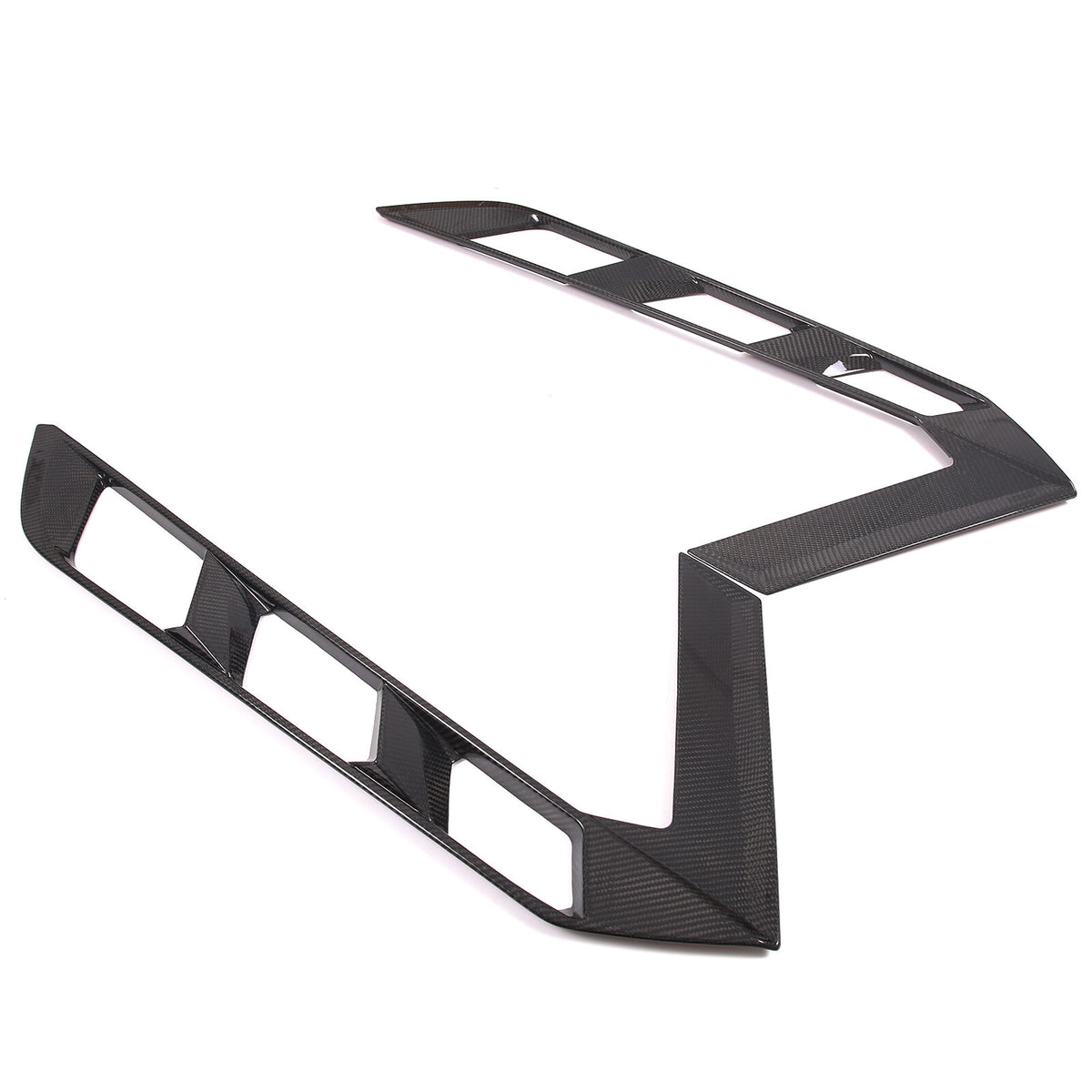 Real Carbon Fiber Rear Window Lower Trim Cover Set For 2020-26 C8 Corvette Coupe 10