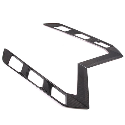 Real Carbon Fiber Rear Window Lower Trim Cover Set For 2020-26 C8 Corvette Coupe 10