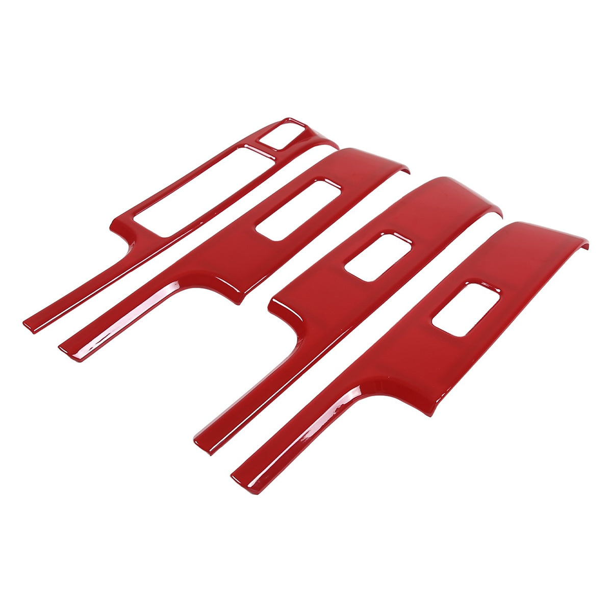 11PCS Red ABS Dashboard Center Console Trim Cover Set for Nissan Titan 2016-23 11