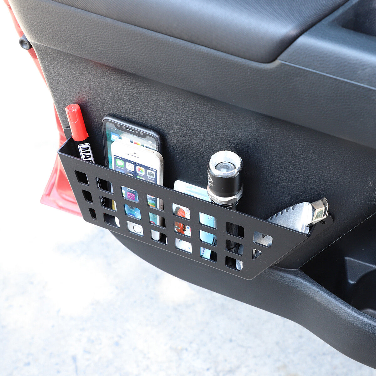 Aluminum Front Door Storage Box Organizer For Toyota Tacoma 2016-23 US 8