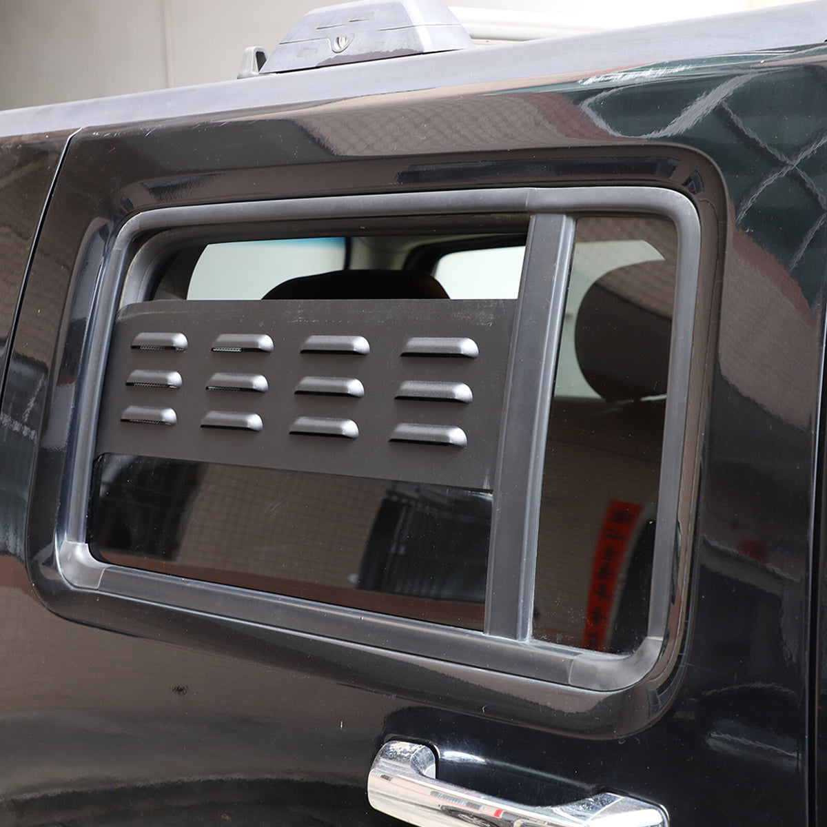 Black Aluminium Alloy Door Window Air Vents Screens For Hummer H3 2005-09 18