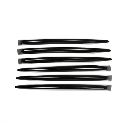 Gloss Black Front Grille Bumper Body Trim Kit For LR Range Rover Vogue HSE 18-22 12