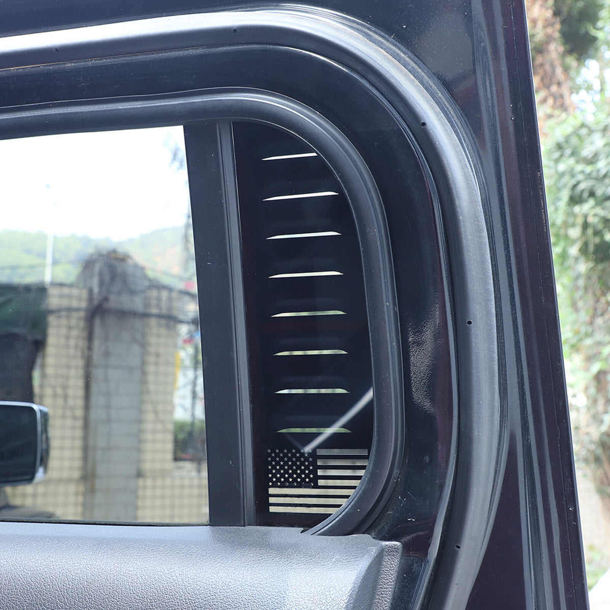 Alloy Rear Door Window Honeycomb Pillar Post Cover Trim For Hummer H3 2005-09 US 13