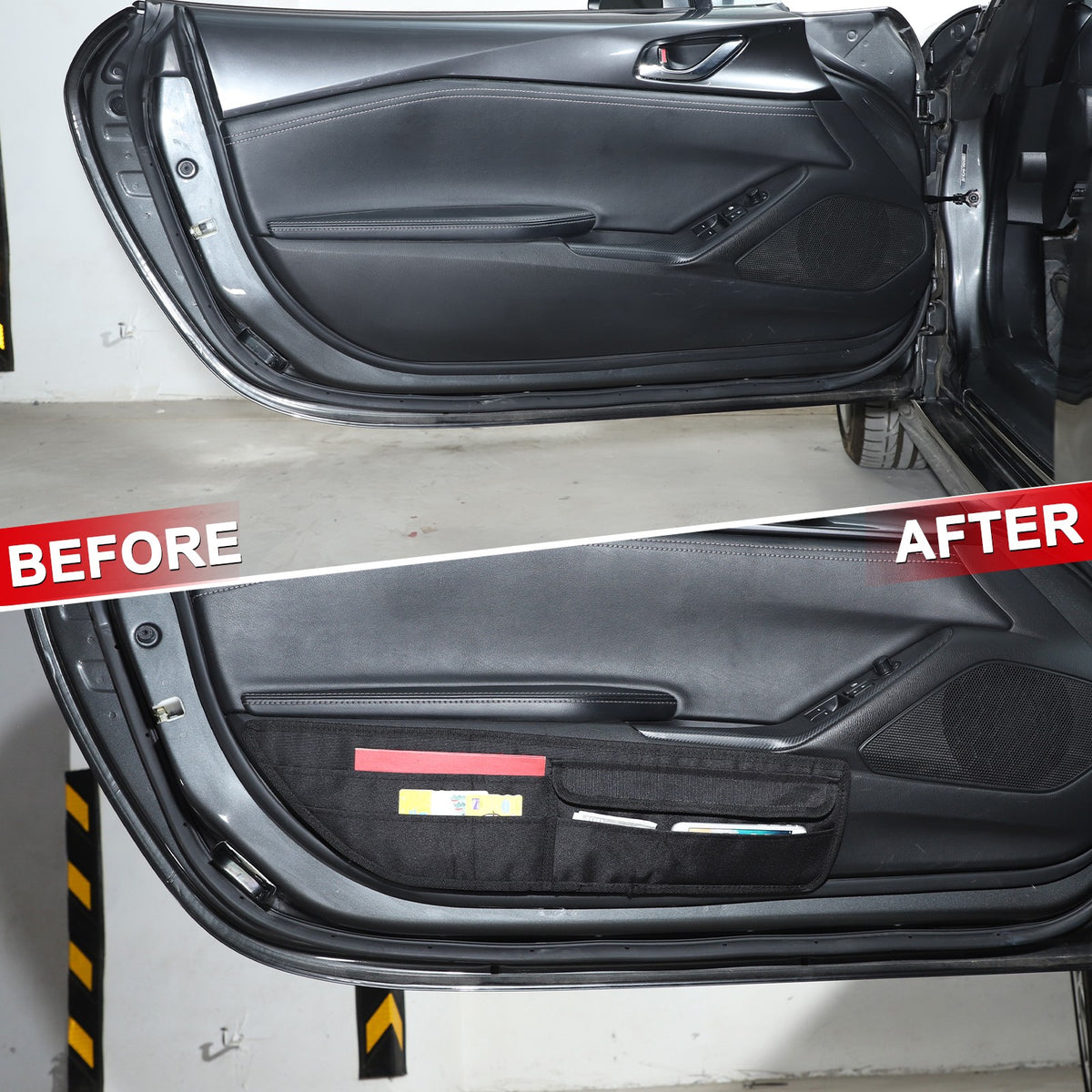 Front Door Storage Hanging Bag Tray For Mazda MX-5 Miata 2016-2023 3