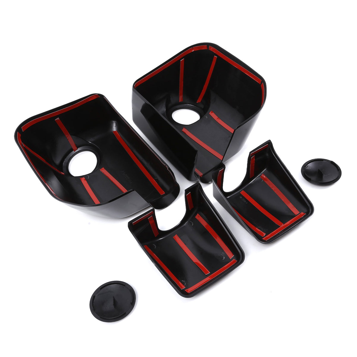 Glossy Piano Black ABS Side Mirror Cover Trim For Toyota FJ Cruiser 2007-2021 18