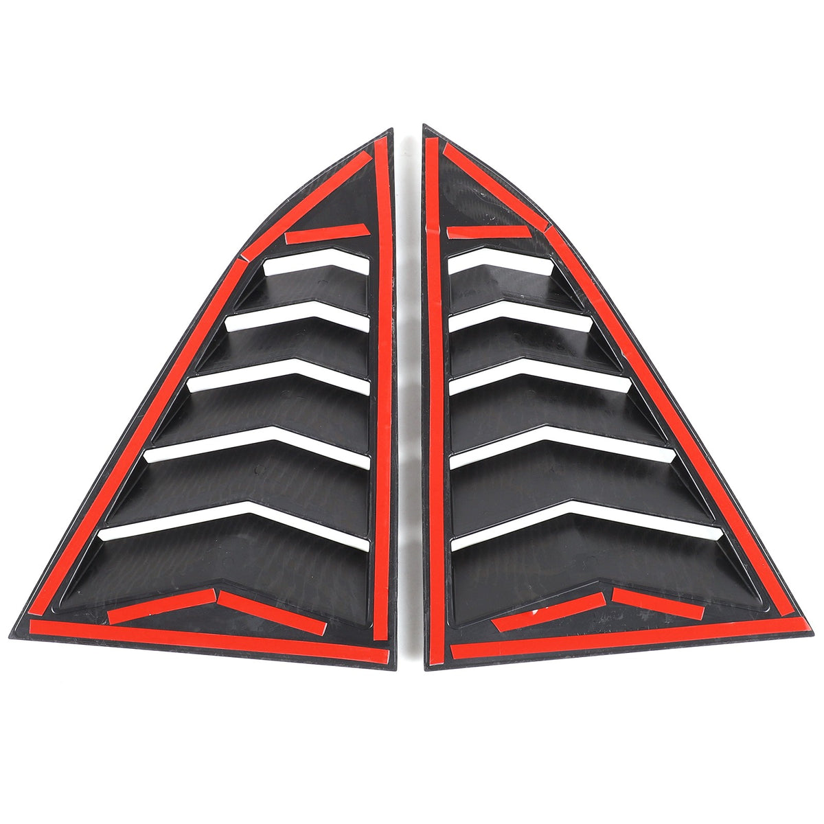 Carbon ABS Rear Window Triangle Louver Shutter Trim For Nissan 400Z Z34 2021+ 3