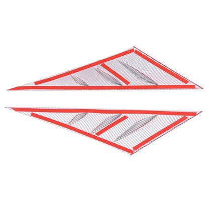 Red Real Carbon Fiber Window Triangle A-Pillar Cover Trim For Corvette C6 05-13 15