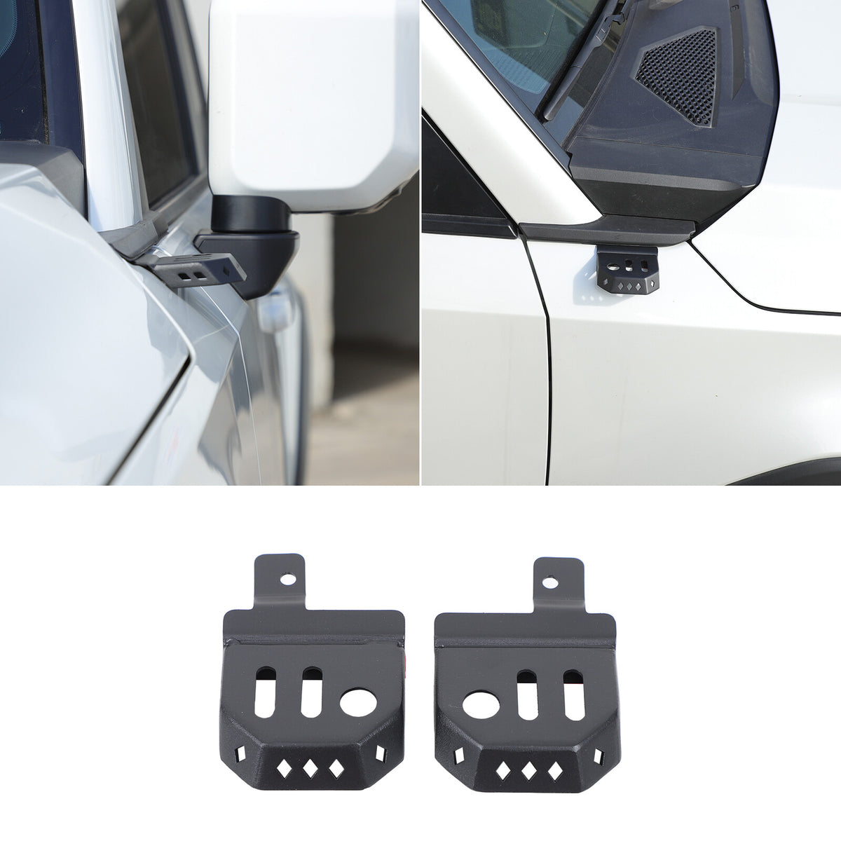 Hood Hinge A-Pillar LED Light Bracket Mount For Toyota Land Cruiser LC250 24+ US 22