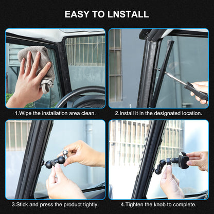 A-Pillar Mount Holder Bracket Clip For Land Rover Defender L316 2004-2018 6