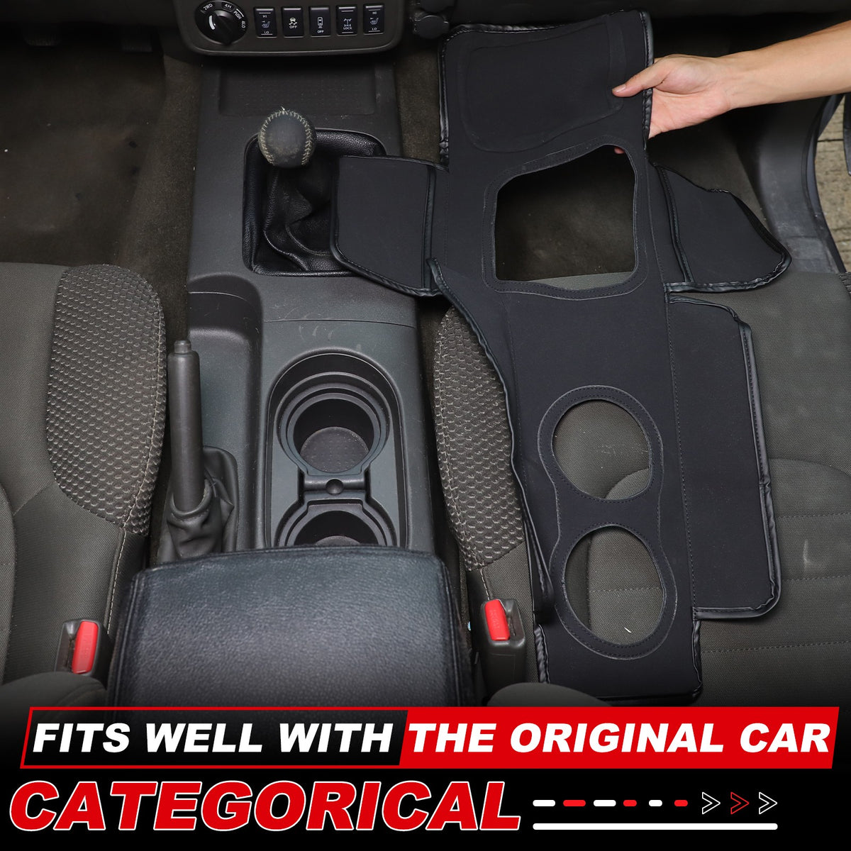 Suede Cloth Center Console Gear Shift Trim Cover For Nissan Frontier 2013-21 US 9