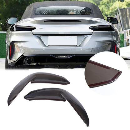 Smoked Black Rear Tail Light Guard Decor Cover Trim Bezels For BMW Z4 G29 2019+ 4