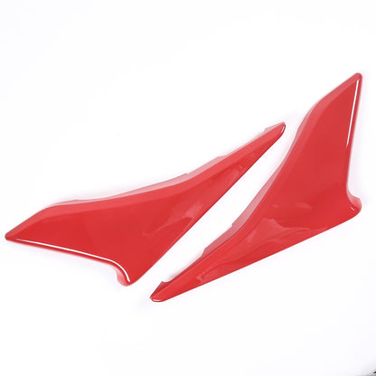 Red ABS Interior Door Panel Decor Cover Trim For Corvette C8 2020-2026 11