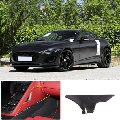 ABS Carbon Fiber Console Passenger side trim Cover Fits Jaguar F-type 2013-2024 9