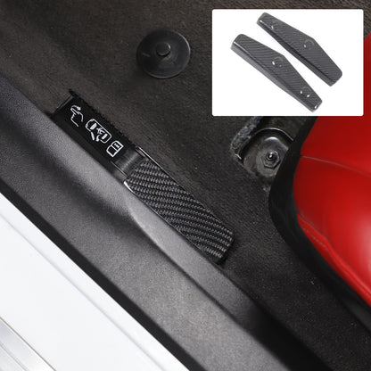 Real Dry Carbon Fiber Emergency Door Lock Switch Trim for Corvette C8 2020+ 2