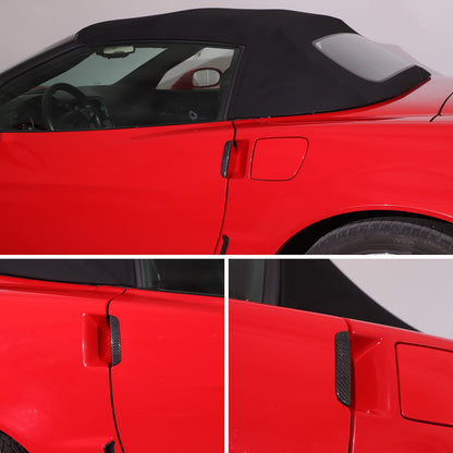 Real Dry Carbon Fiber Door Handle Trim For Corvette C6 2005-2013 4