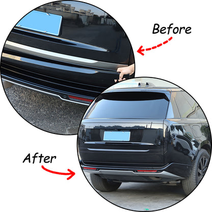Glossy Black ABS Tailgate Trunk Handle Cover Trim For Range Rover Vogue 2023-24 7