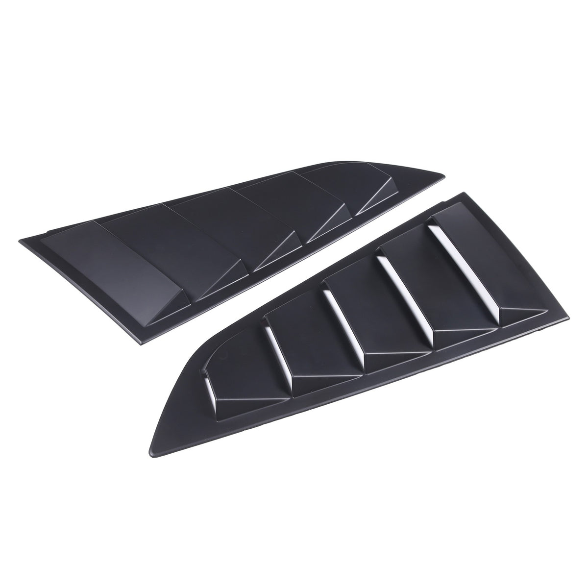 ABS Matte Black Rear Side Window Louver Shutter Trim For Corvette C7 2014-2019 5