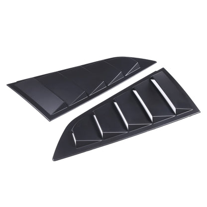 ABS Matte Black Rear Side Window Louver Shutter Trim For Corvette C7 2014-2019 5