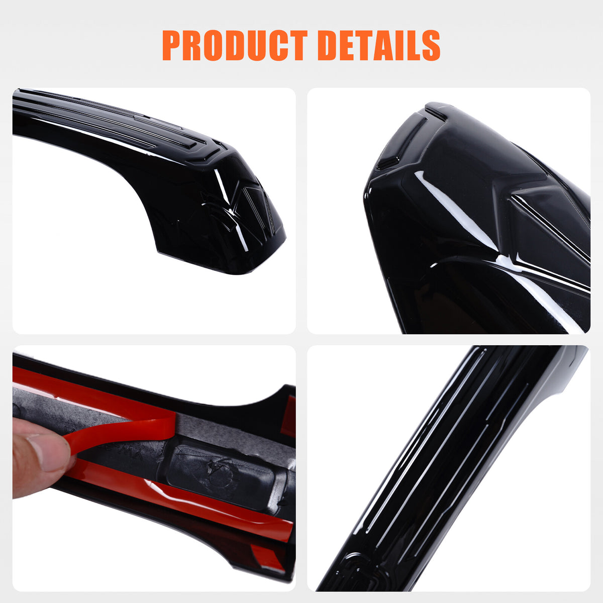 Mecha Glossy Piano Black Exterior Door Handle Cover for Hummer H3 2005-09 US 13