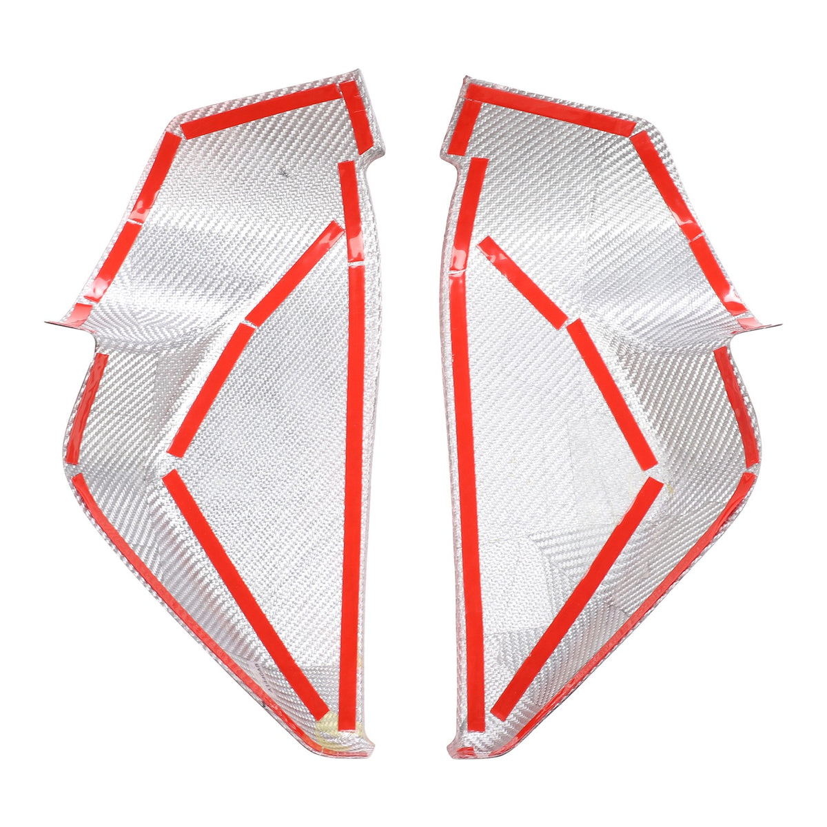 Red Real Carbon Fiber Dashboard Side Trim ForCorvette C8 Stingray Z06 Z51 2020+ 9