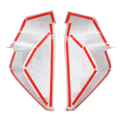 Red Real Carbon Fiber Dashboard Side Trim ForCorvette C8 Stingray Z06 Z51 2020+ 9
