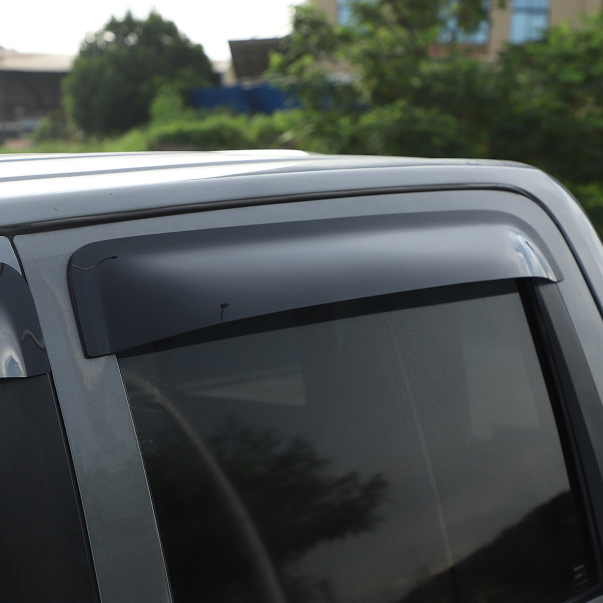 Black Window Rain Guards Visor Rain Guard Wind Deflectors For Nissan Titan 16-23 6