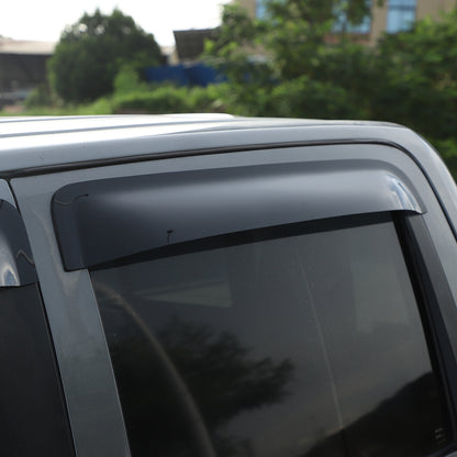 Black Window Rain Guards Visor Rain Guard Wind Deflectors For Nissan Titan 16-23 6