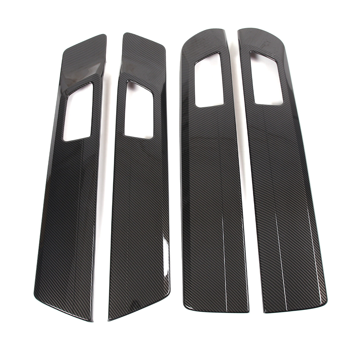 ABS Carbon Fiber Inner Door Handle Panel Frame Trim For Toyota Tundra 2022-23 US 7