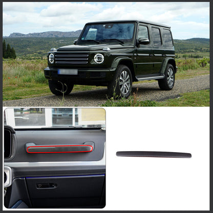Matte Carbon Fiber Glove Box Handle Cover Trim For Benz G-Class W463 2019+ 2