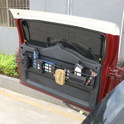Aluminum Tailgate Hanging Bag Rack Molle Panel For Toyota FJ Cruiser 2007-2021 15