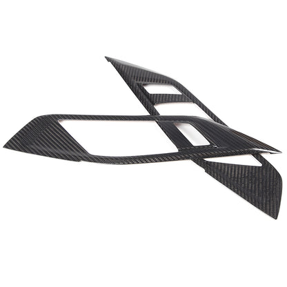 Real Carbon Fiber Inner Door Handle Frame Cover Trim For BMW 4 430i M 2022+ 3