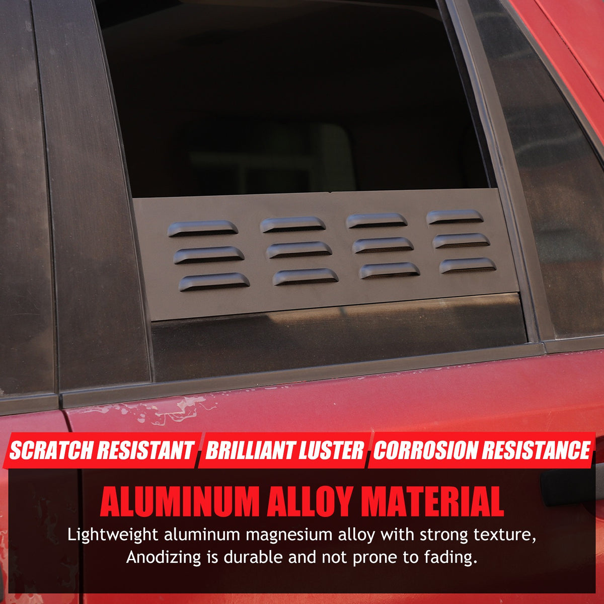 Rear Door Window Louver Air Vent Panel Trim Cover For LR Freelander 2 L359 07-15 6