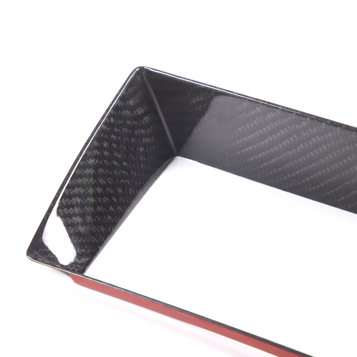 Real Carbon Fiber Touch Display Navigation Screen Cover For Jaguar F-TYPE 13-18 10