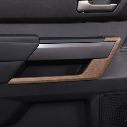 Pear Wood Interior L Strip Door Panel Trim For Toyota Tundra Sequoia 2022-26 US 4