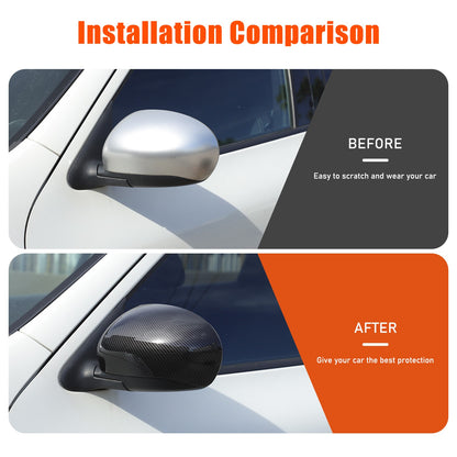 Carbon Fiber ABS Full Wrap Exterior Side Mirror Cover For Nissan Juke2010-2014 21