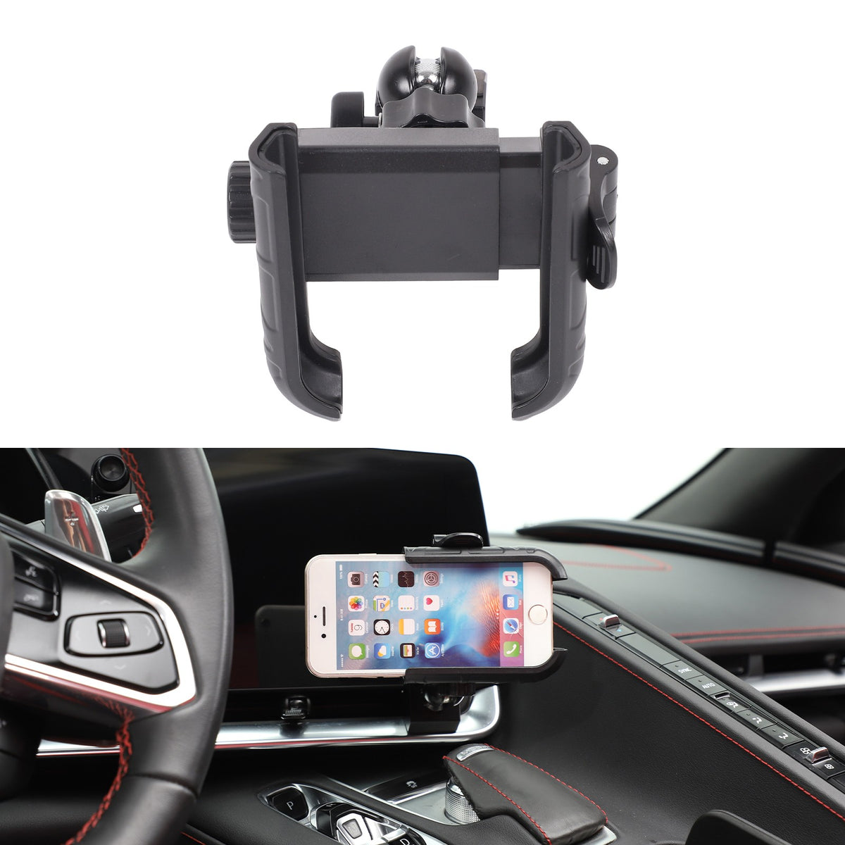 Inner Dashboard Air Vent Phone Holder Mount Bracket For Corvette C8 2020-2025 51
