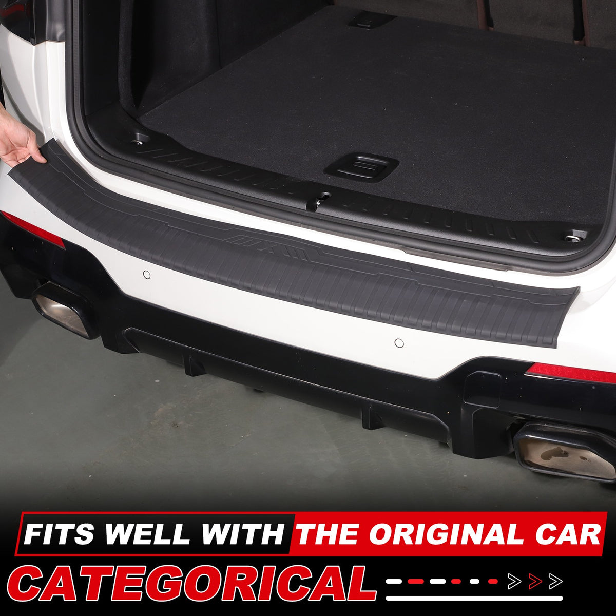 TPE Rear Bumper Protector Sill Guard Trim For BMW X3 G01 2018-2024 5