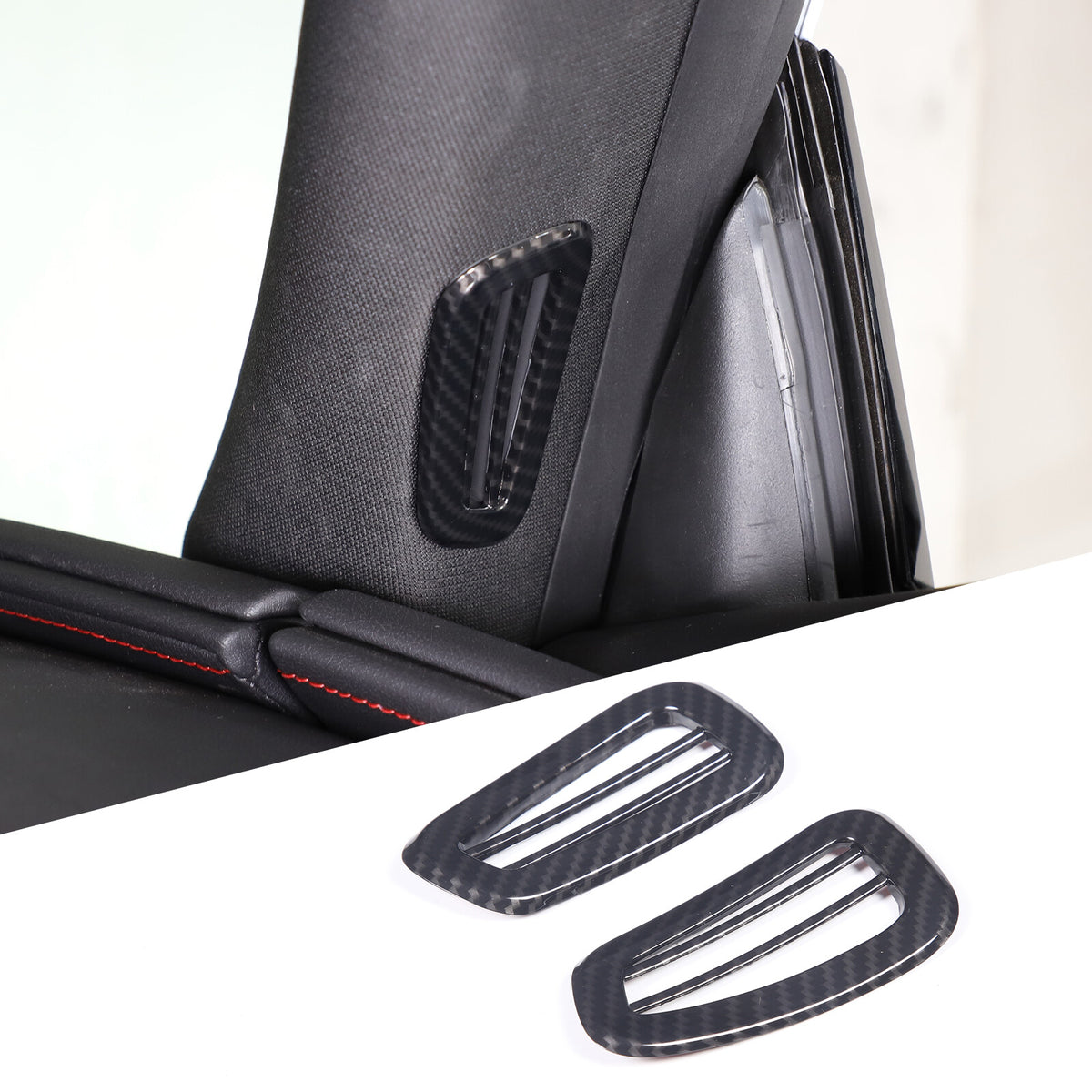 Carbon Fiber ABS Interior Full Decor Cover Trim Kit For Corvette C8 2020-2025 - Styles 11-15 19